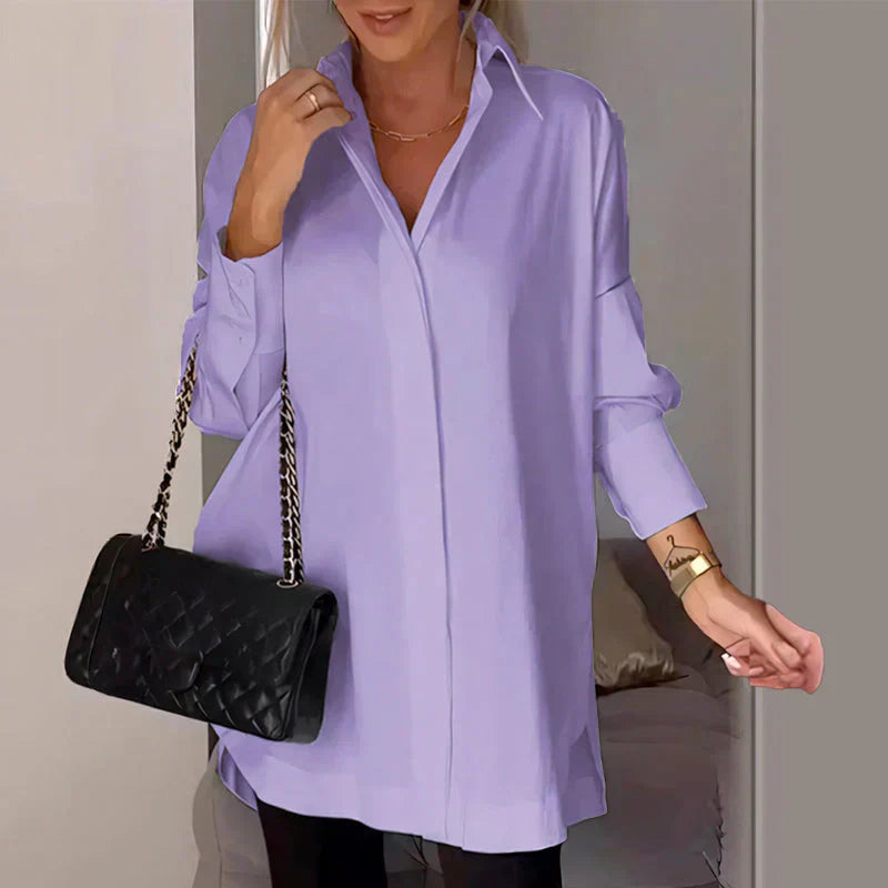 Women Loose-Fit Shirt with Minimal Detailing