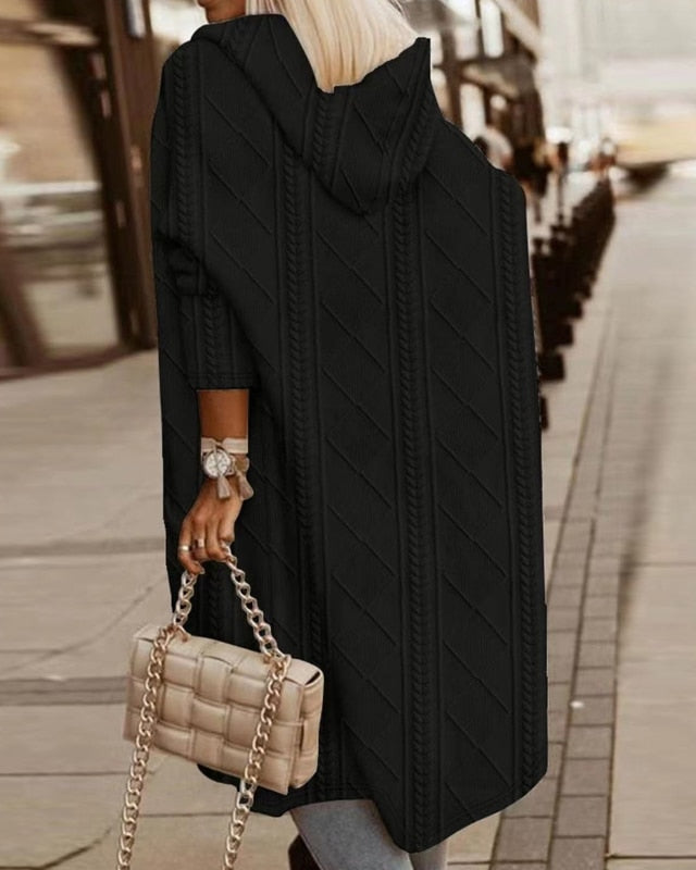 Elliot™ – Elegant Hooded Cardigan for Optimal Daily Comfort