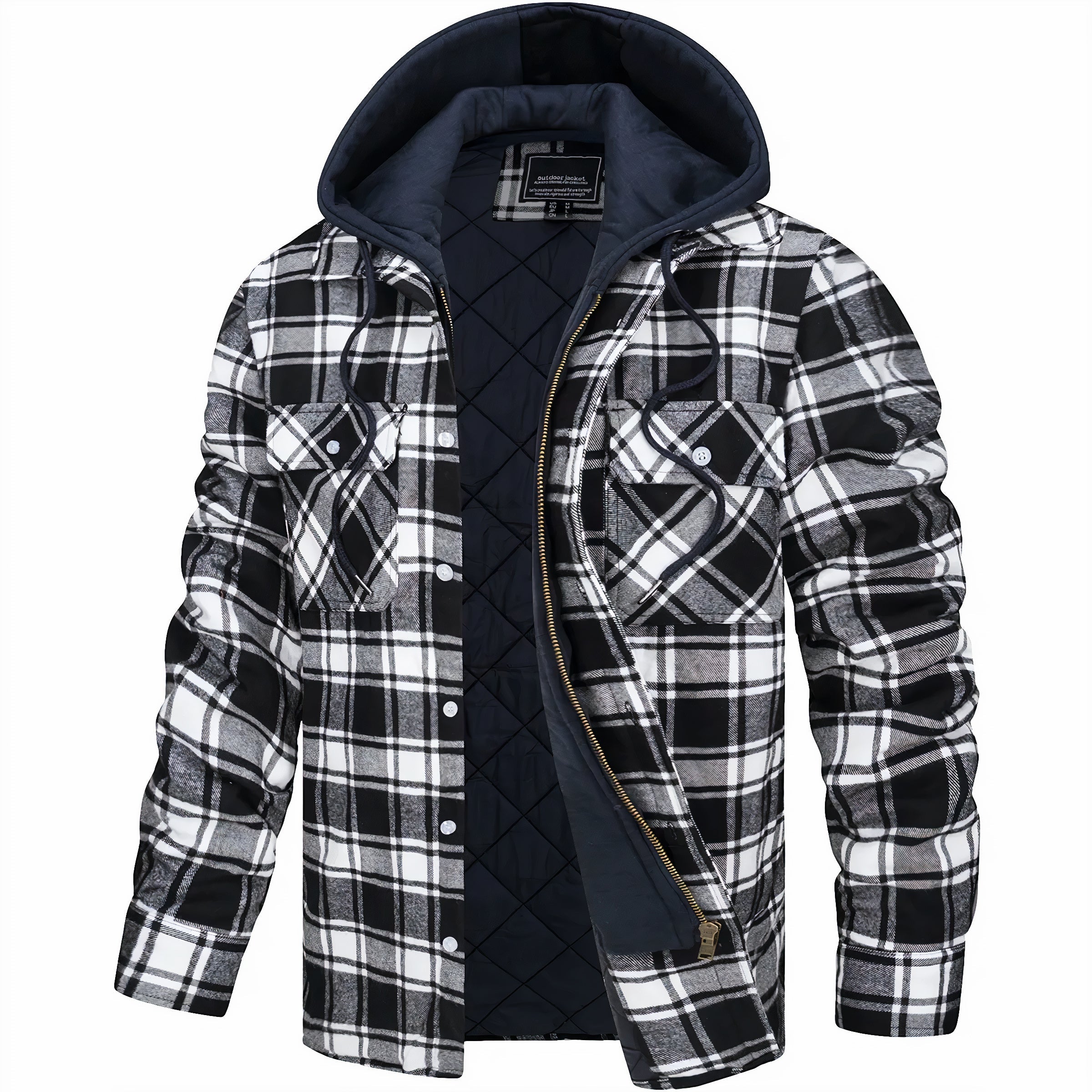 Julius™ | Fashionable Checked Jacket with Comfortable Zipper for the Perfect Look