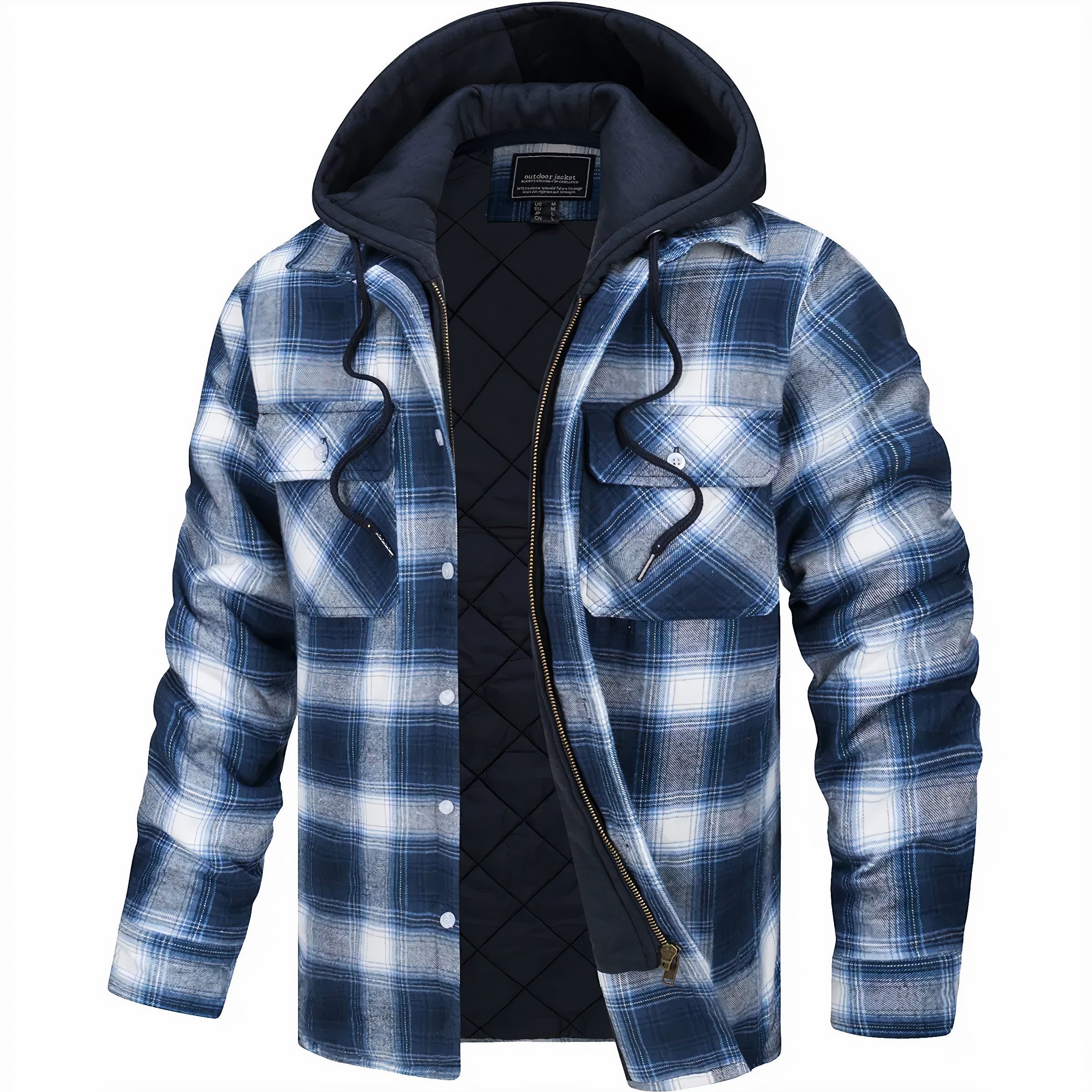 Julius™ | Fashionable Checked Jacket with Comfortable Zipper for the Perfect Look