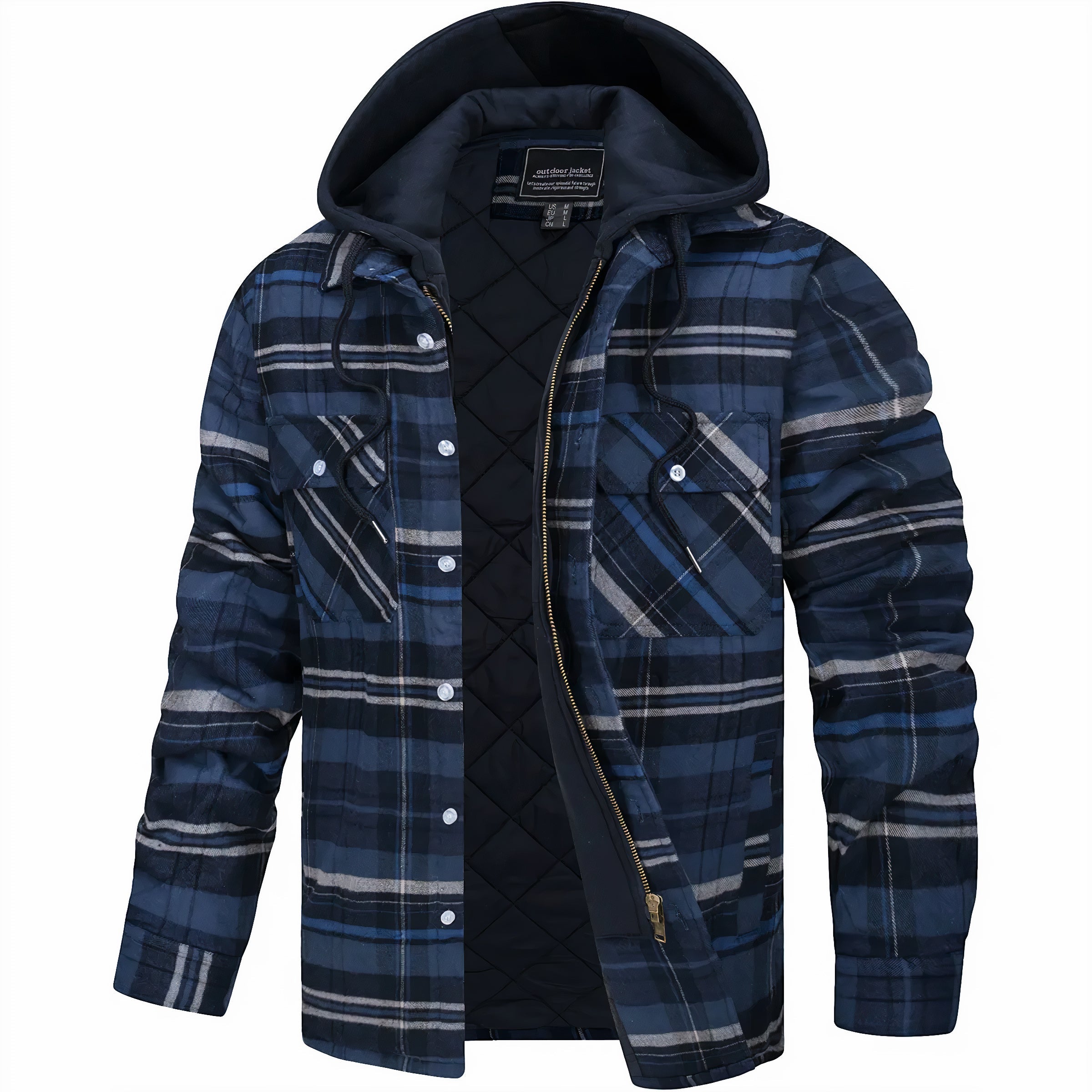 Julius™ | Fashionable Checked Jacket with Comfortable Zipper for the Perfect Look