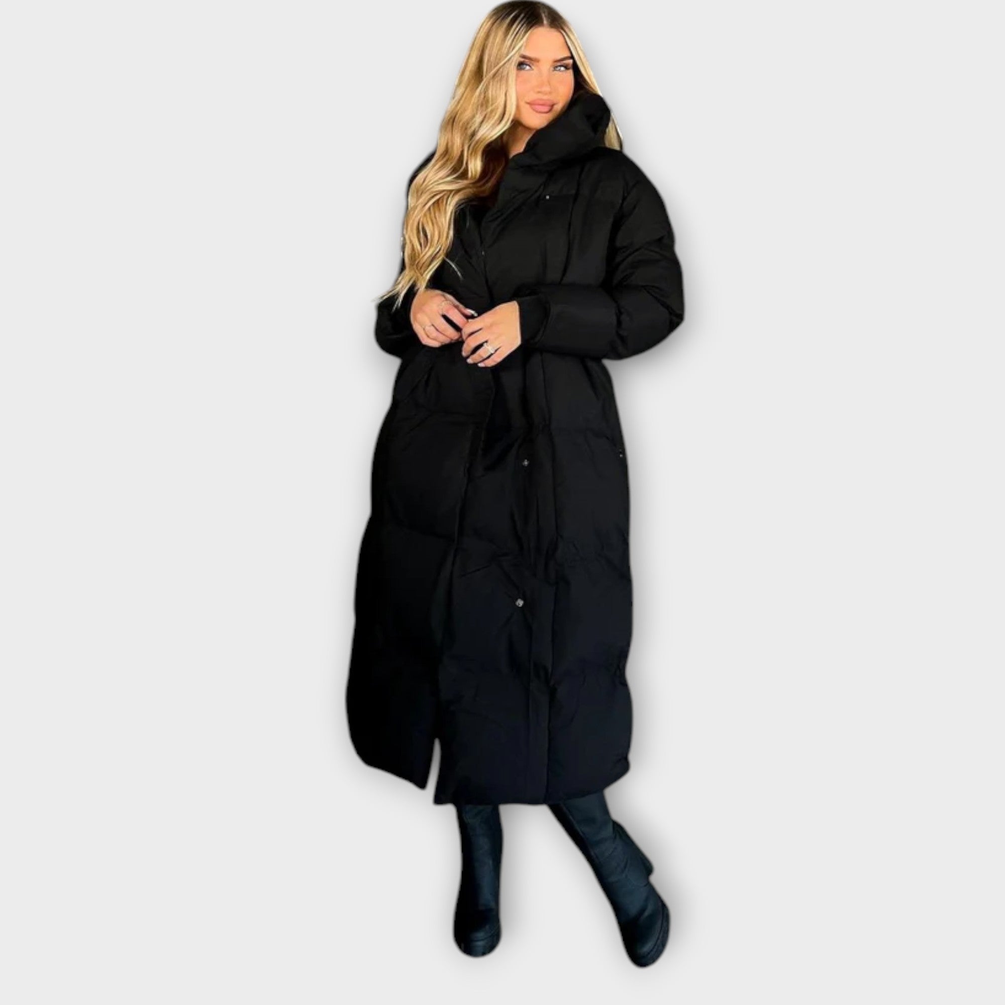 Victoria™ | Stylish long-sleeve quilted coat for a warm and elegant winter look