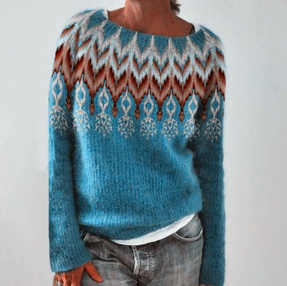 Silvia™ - Stylish Vintage-Style Sweater for Unique Encounters